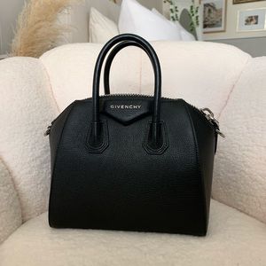 GIVENCHY MINI ANTIGONA BLACK W/ SLVER HW